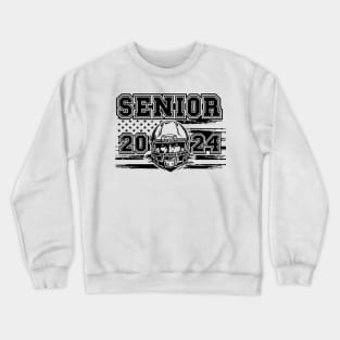 Senior 2024 Football player Student Gift Crewneck Sweatshirt